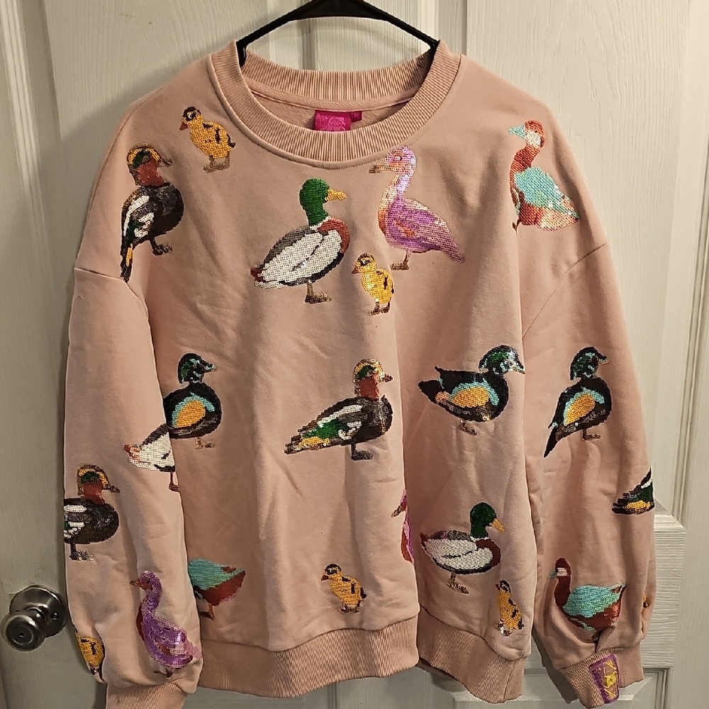 QUEEN OF SPARKLES Multicolor Duck Sweater